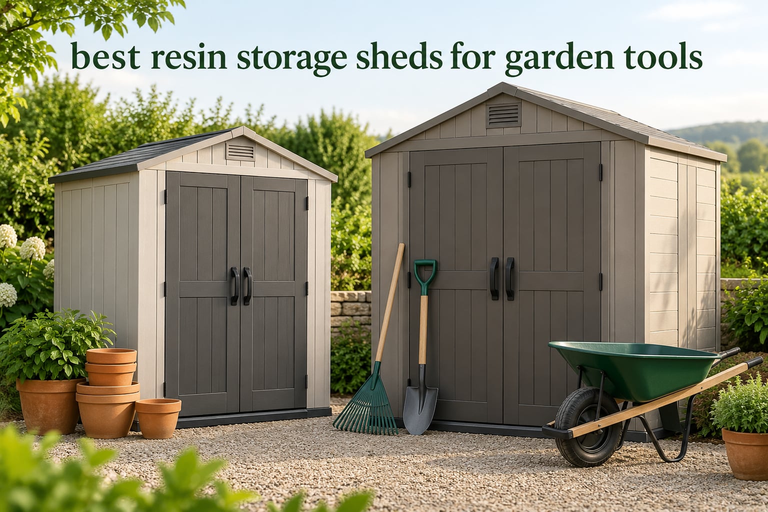 best resin storage sheds for garden tools