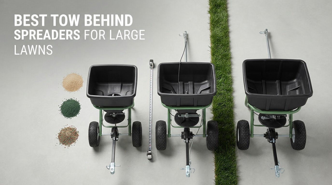 best tow behind spreaders for large lawns