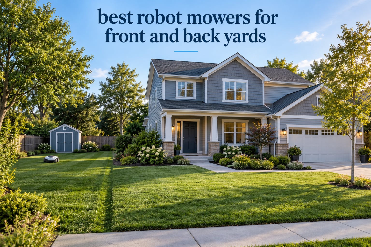 best robot mowers for front and back yards