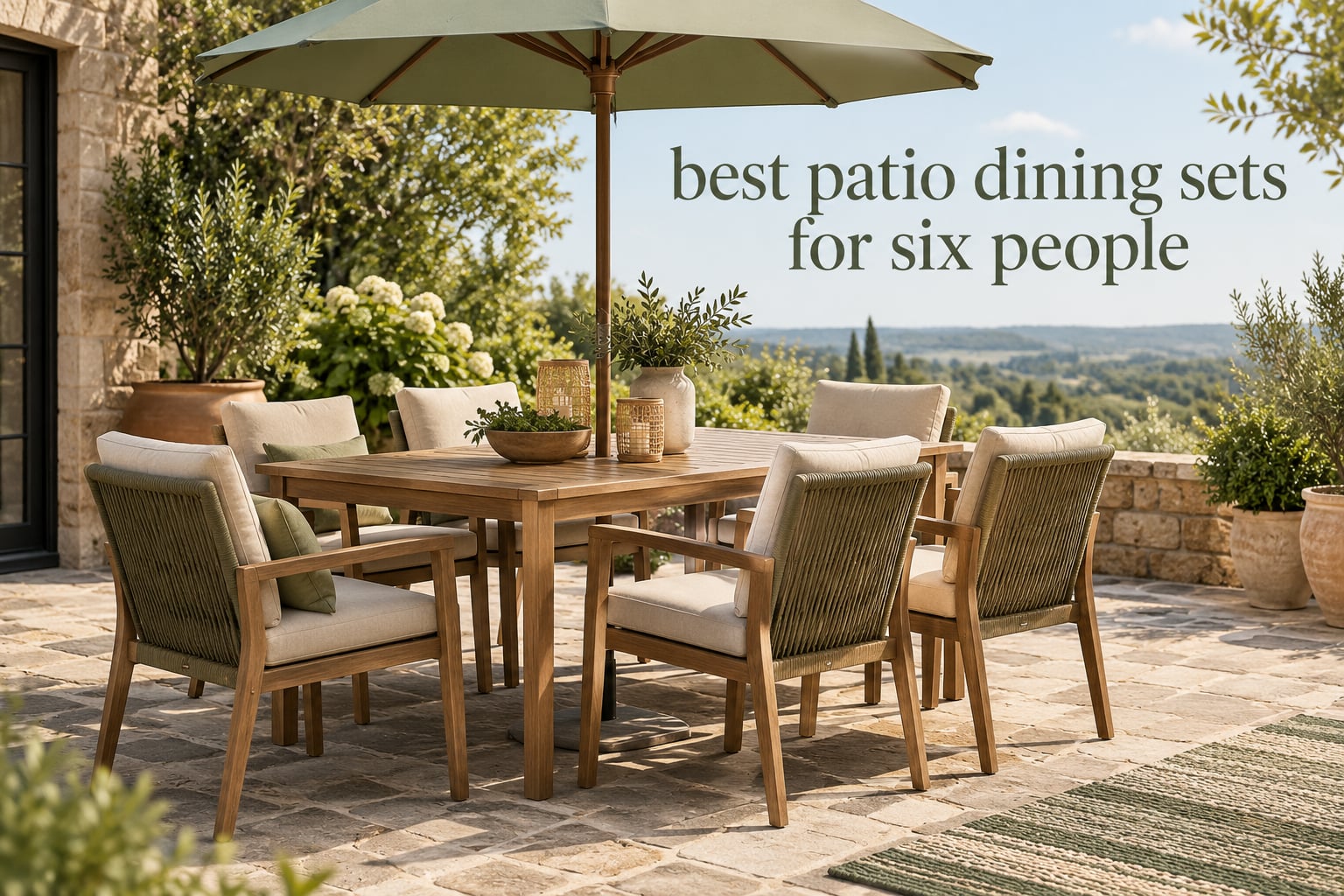 best patio dining sets for six people