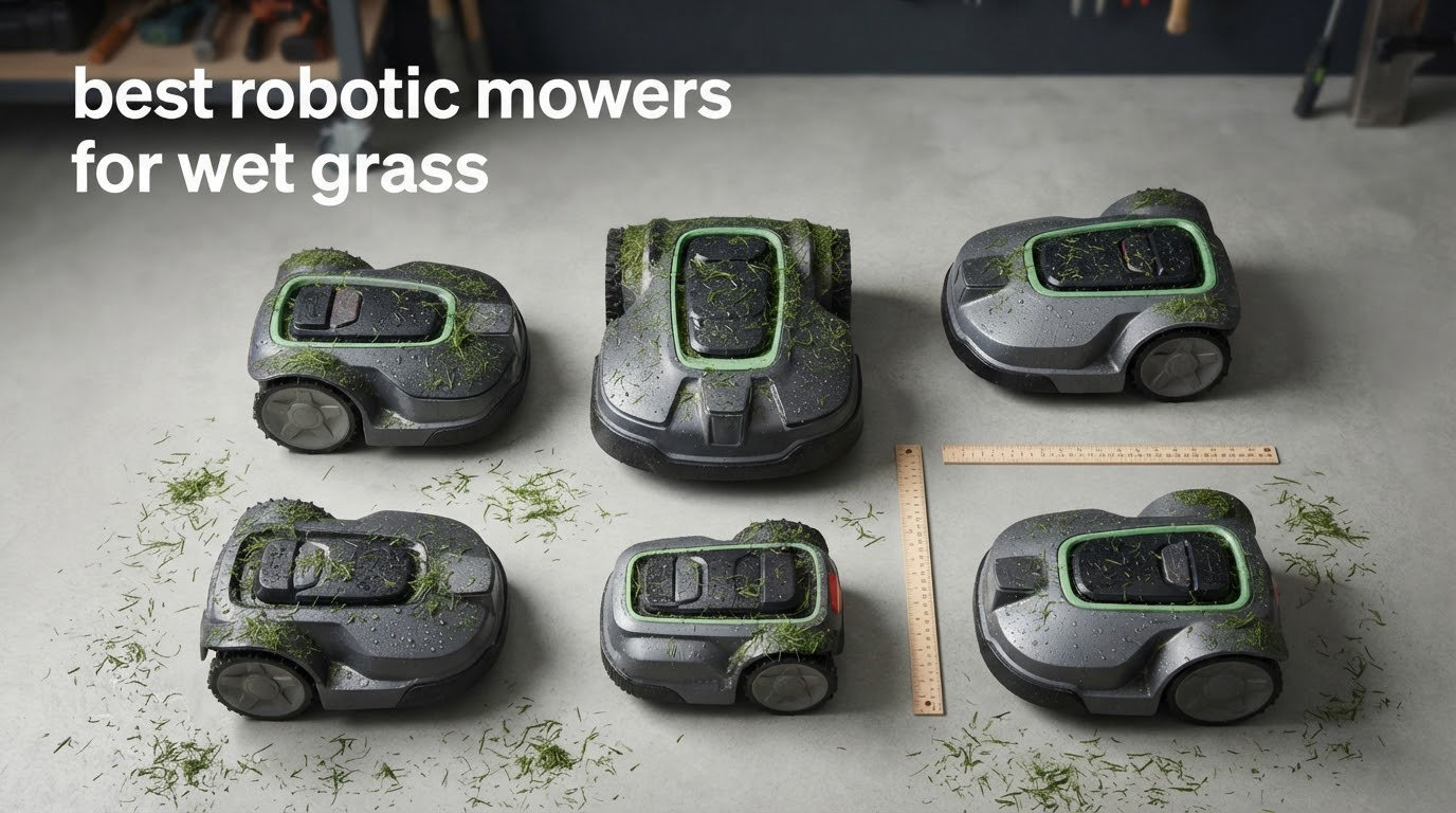 best robotic mowers for wet grass