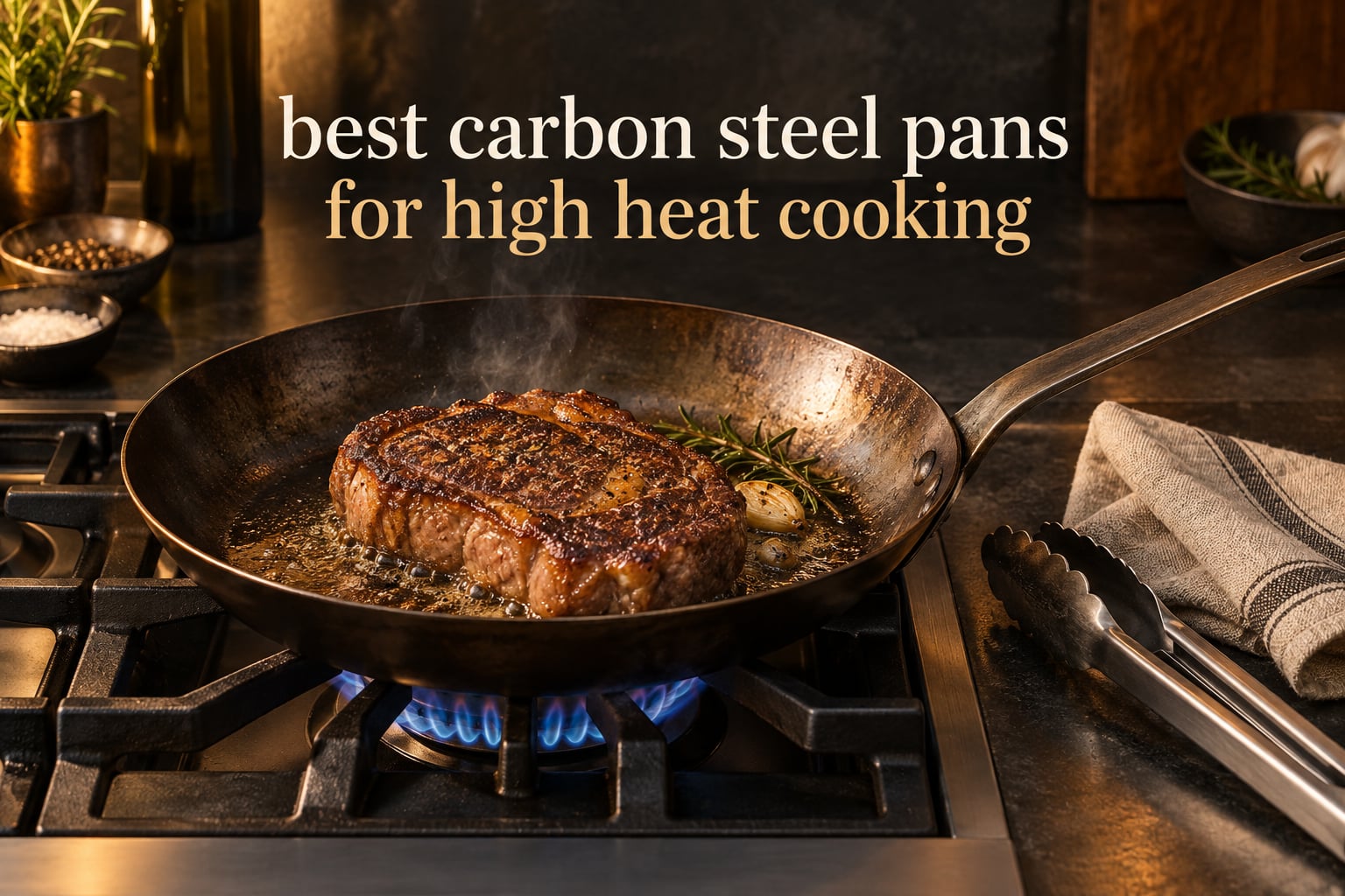 best carbon steel pans for high heat cooking