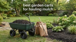 best garden carts for hauling mulch
