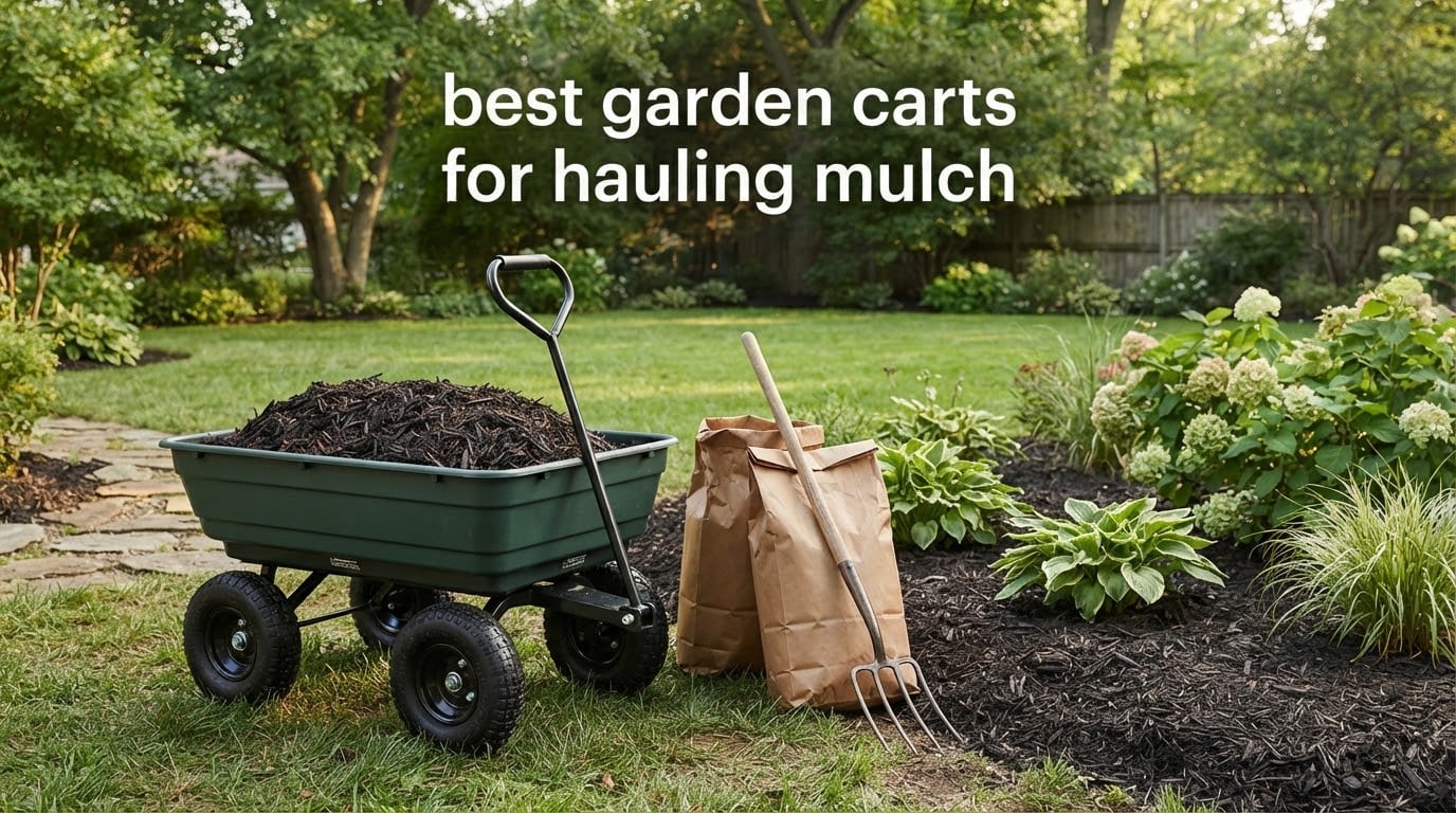 best garden carts for hauling mulch