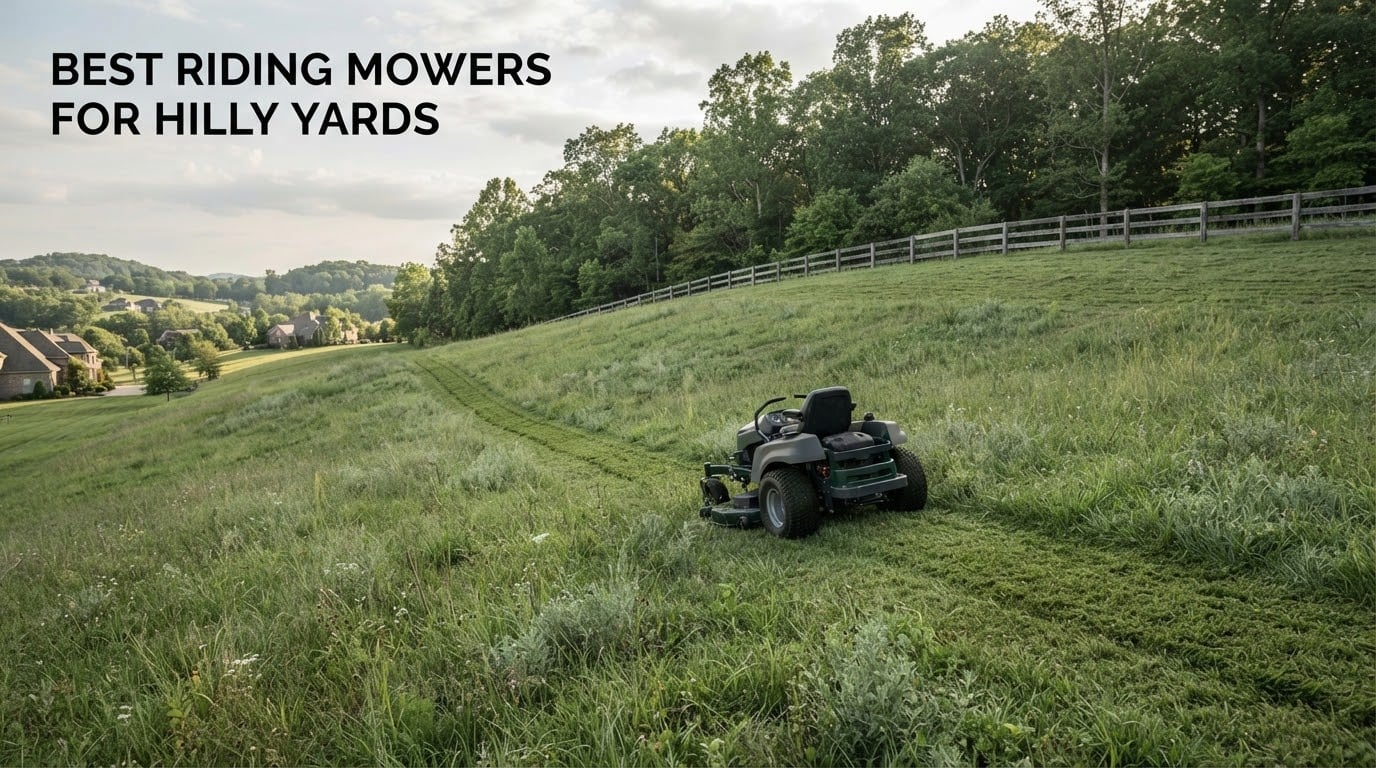 best riding mowers for hilly yards