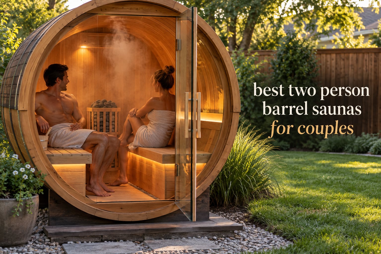 best two person barrel saunas for couples