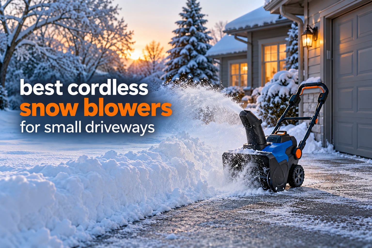 best cordless snow blowers for small driveways