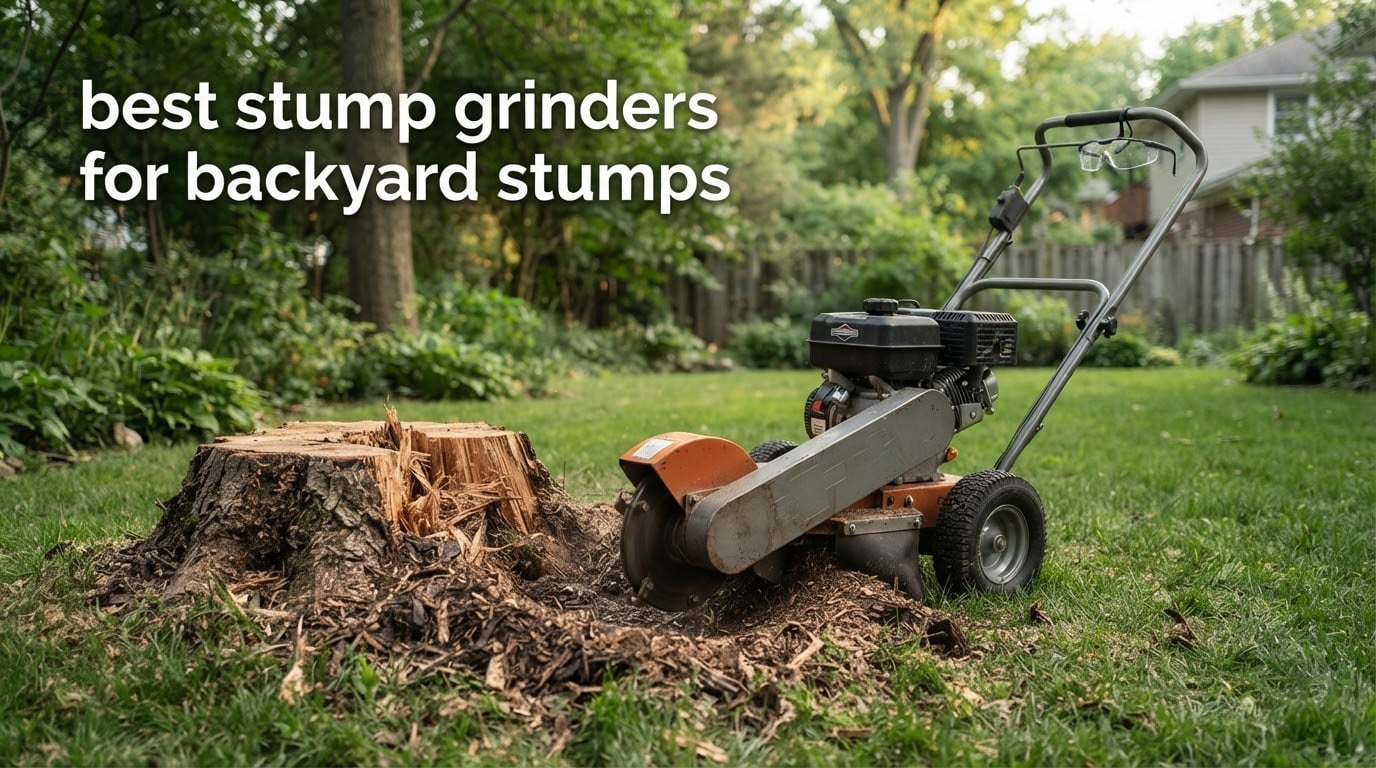 best stump grinders for backyard stumps