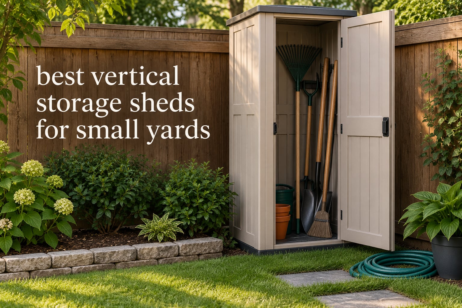 best vertical storage sheds for small yards