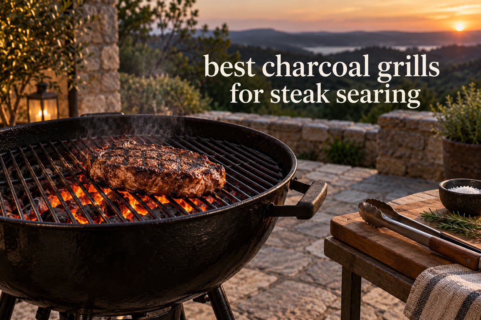 best charcoal grills for steak searing