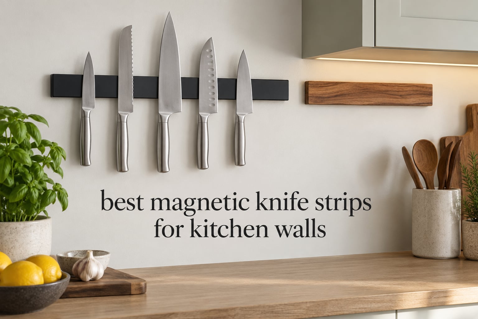 best magnetic knife strips for kitchen walls