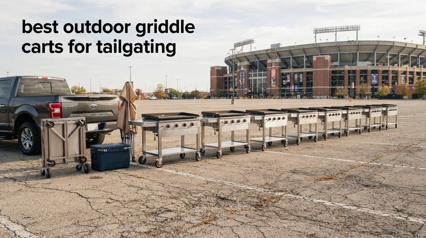 best outdoor griddle carts for tailgating