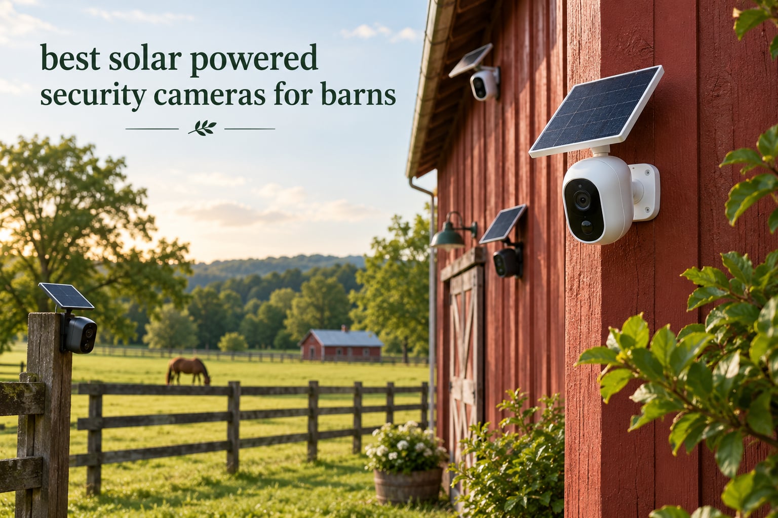 best solar powered security cameras for barns