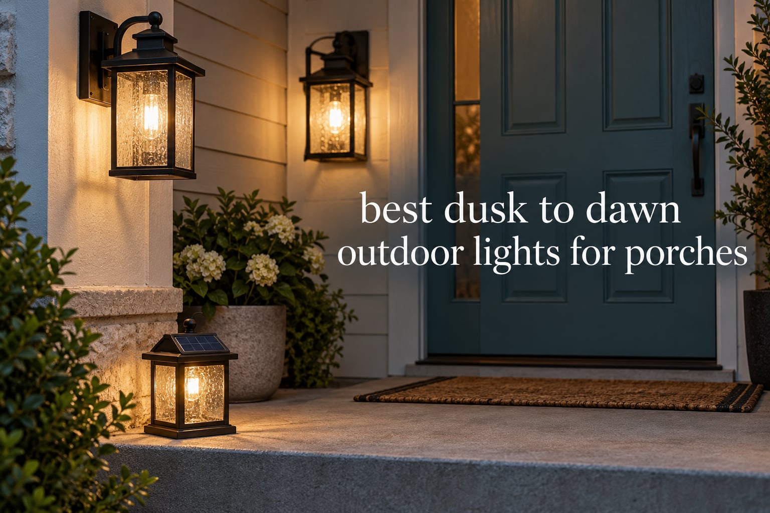 best dusk to dawn outdoor lights for porches