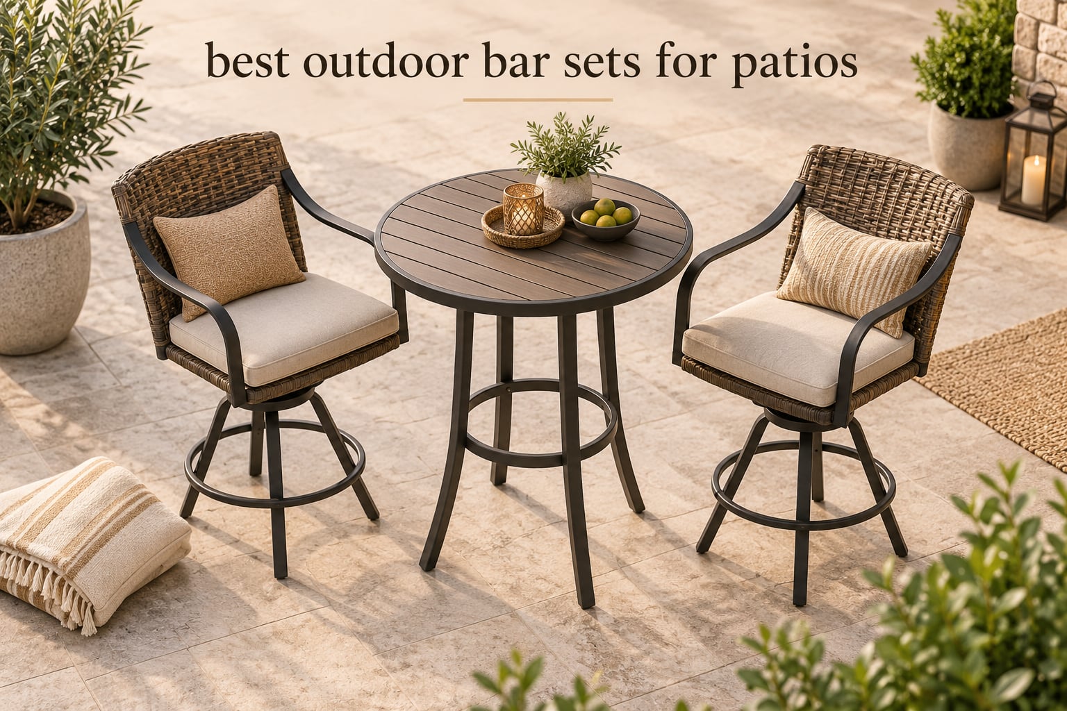best outdoor bar sets for patios