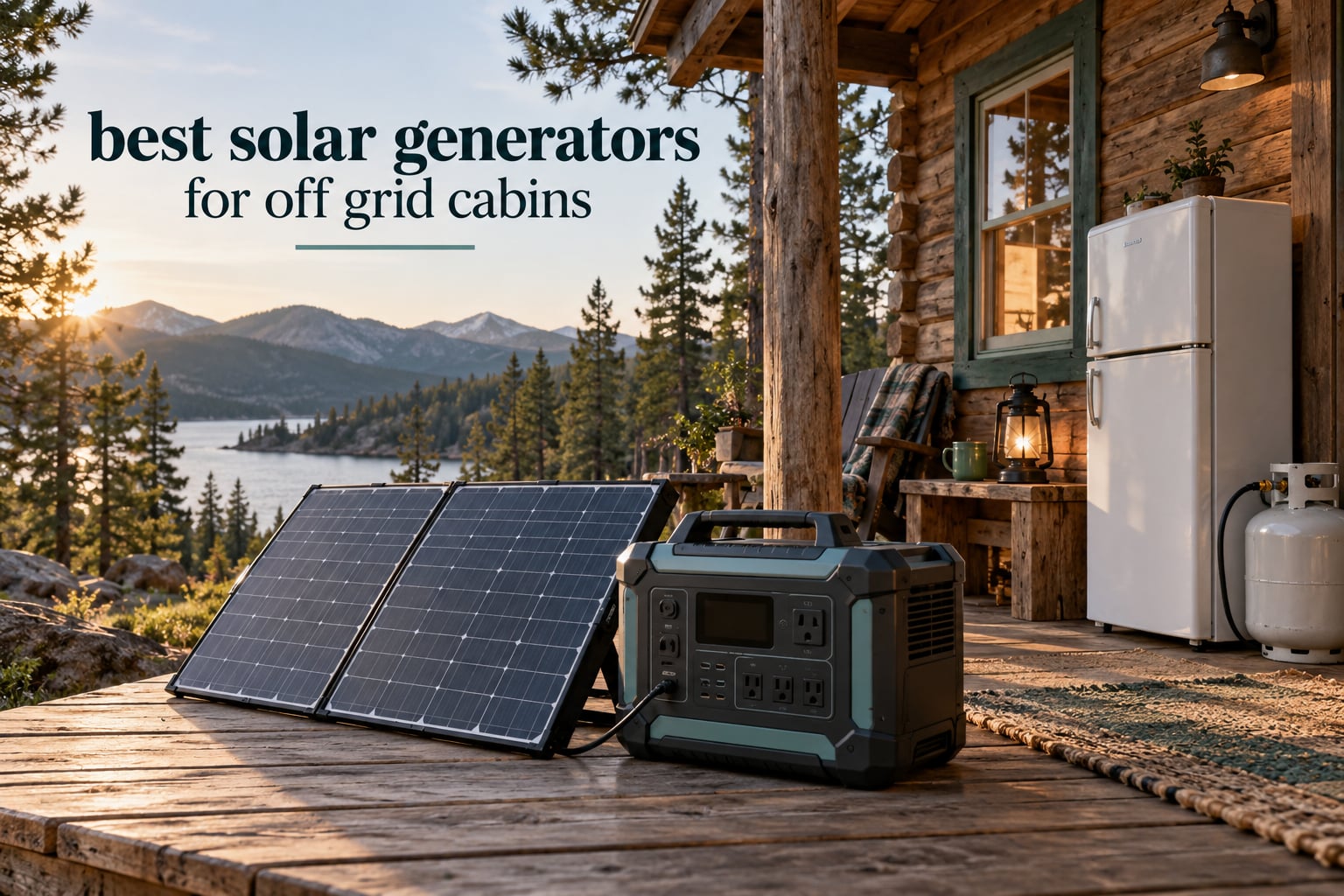 best solar generators for off grid cabins