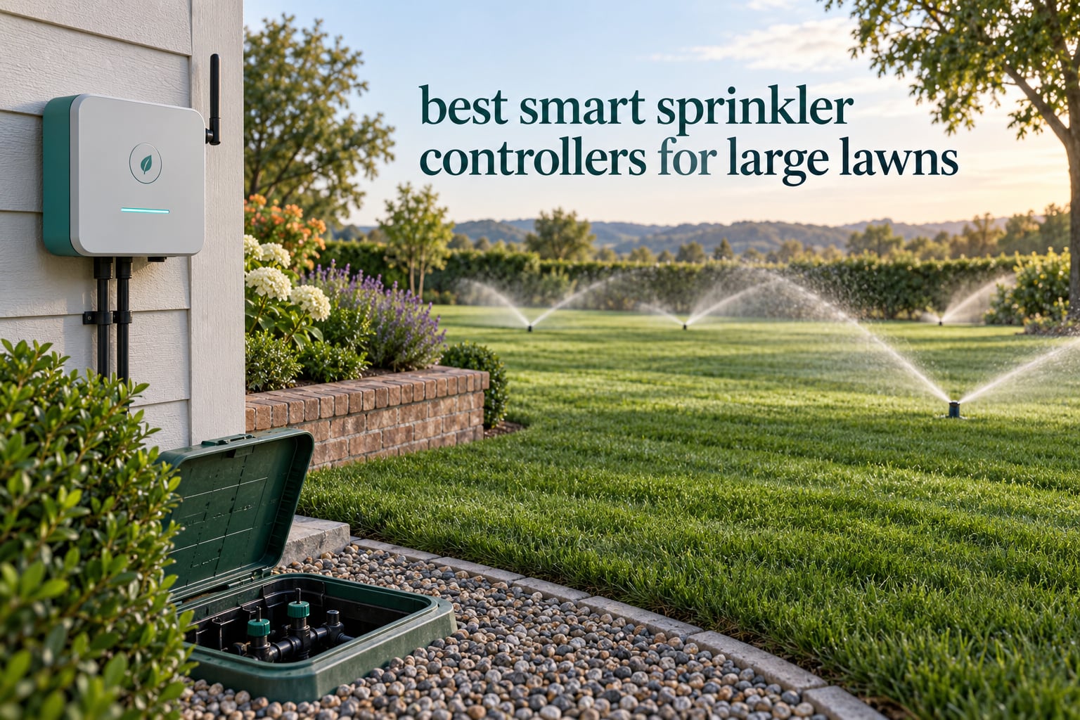 best smart sprinkler controllers for large lawns