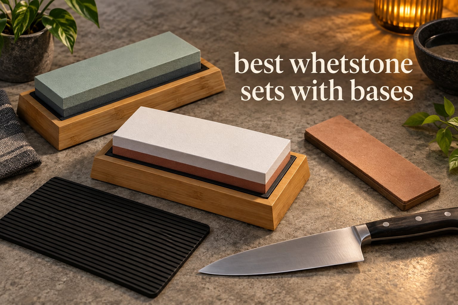 best whetstone sets with bases