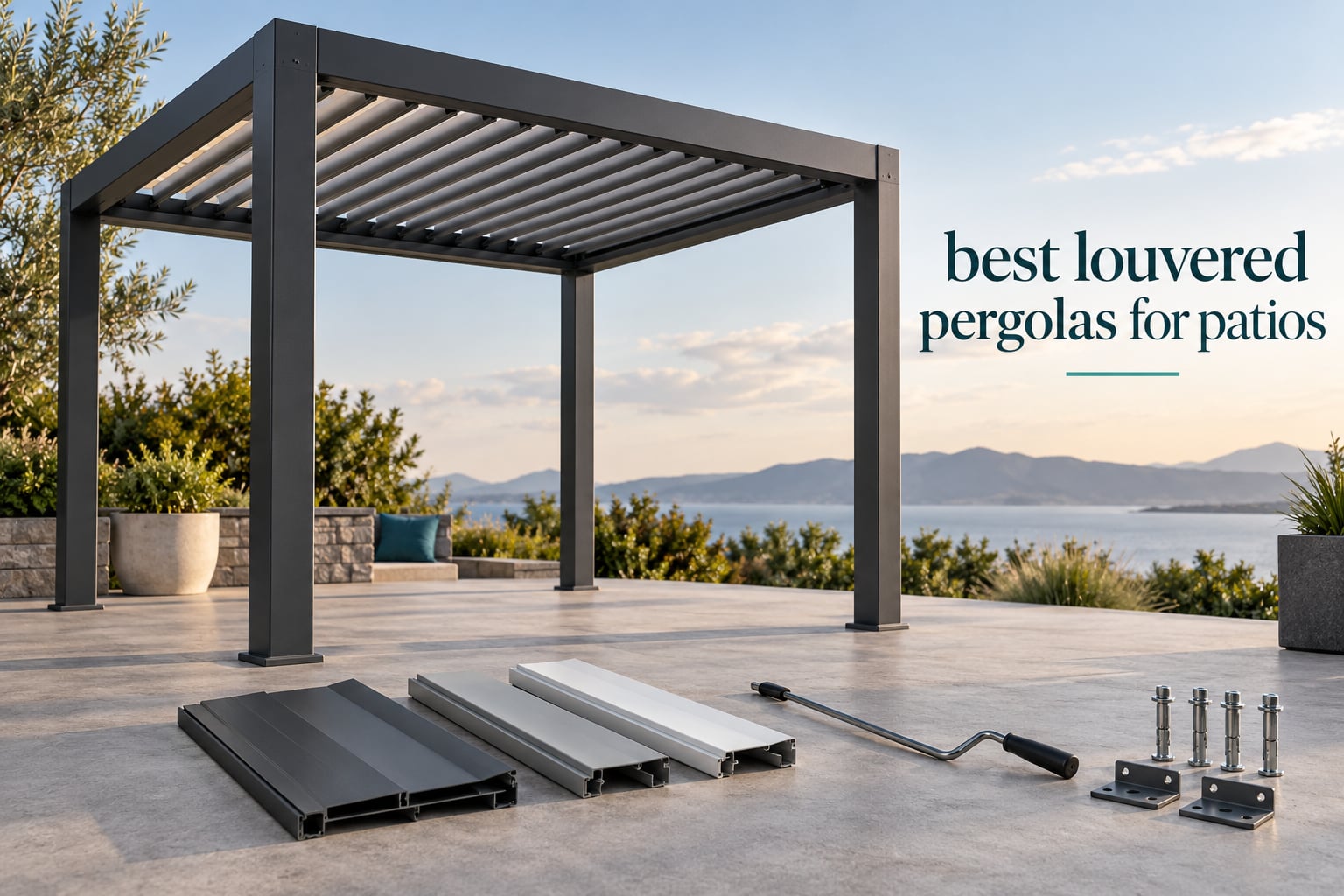 best louvered pergolas for patios
