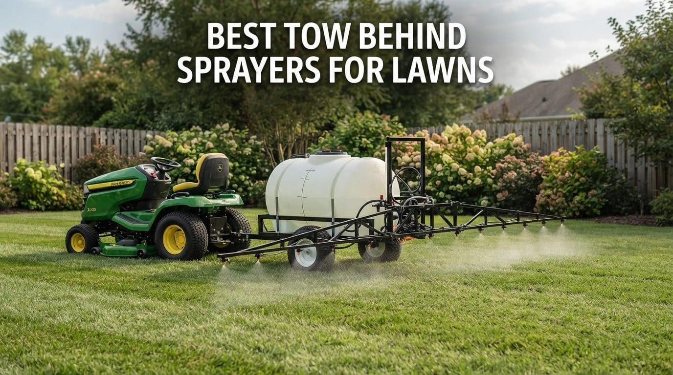 best tow behind sprayers for lawns