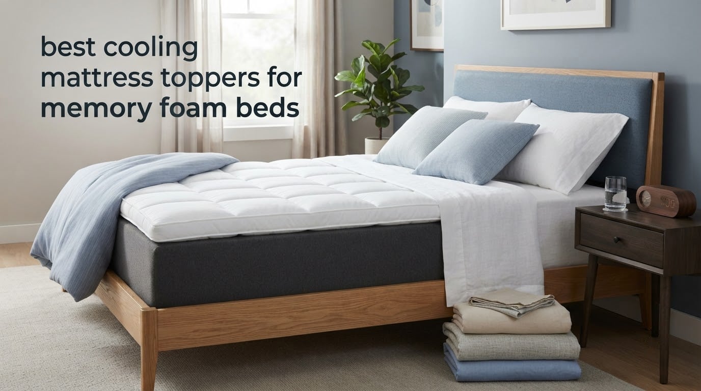 best cooling mattress toppers for memory foam beds