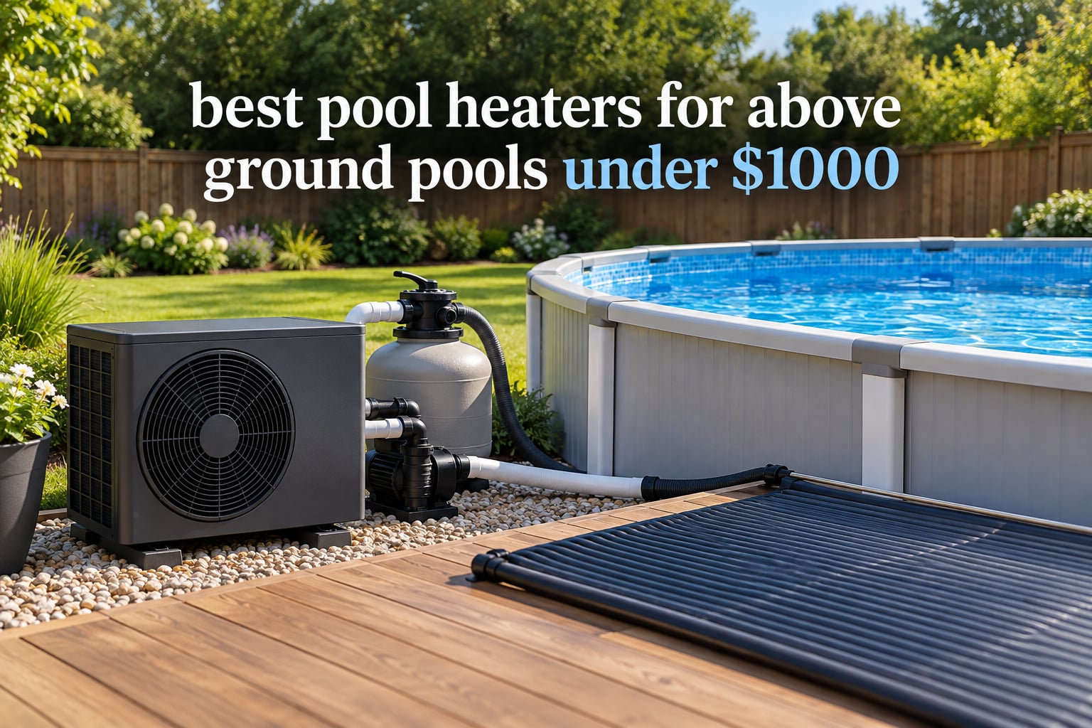 best pool heaters for above ground pools under $1000