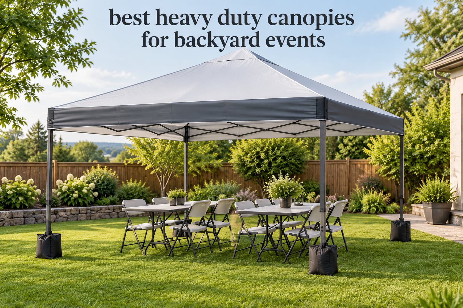 best heavy duty canopies for backyard events