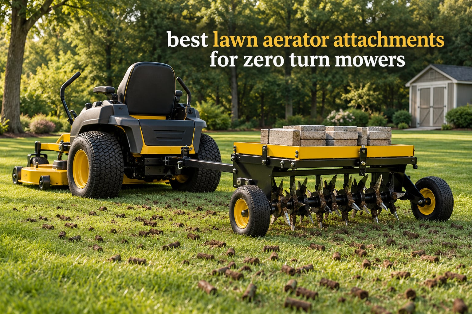 best lawn aerator attachments for zero turn mowers