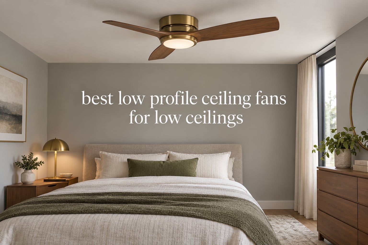 best low profile ceiling fans for low ceilings